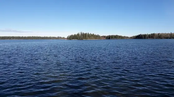 Crimson Lake in Crimson Lake Provincial Park.