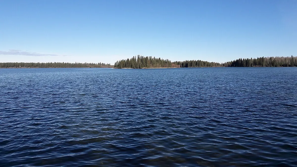 Crimson Lake in Crimson Lake Provincial Park.