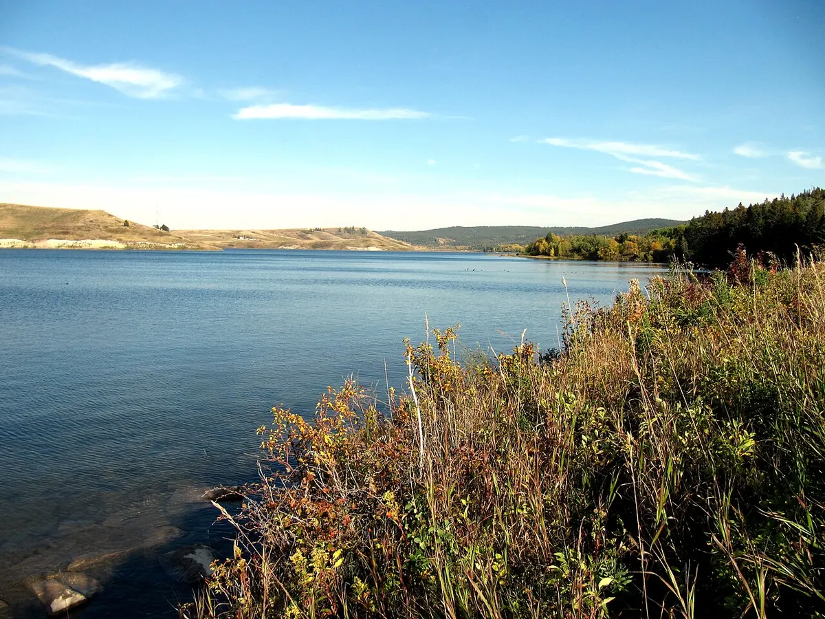 Elkwater Lake in the Cypress Hills, near the campground.