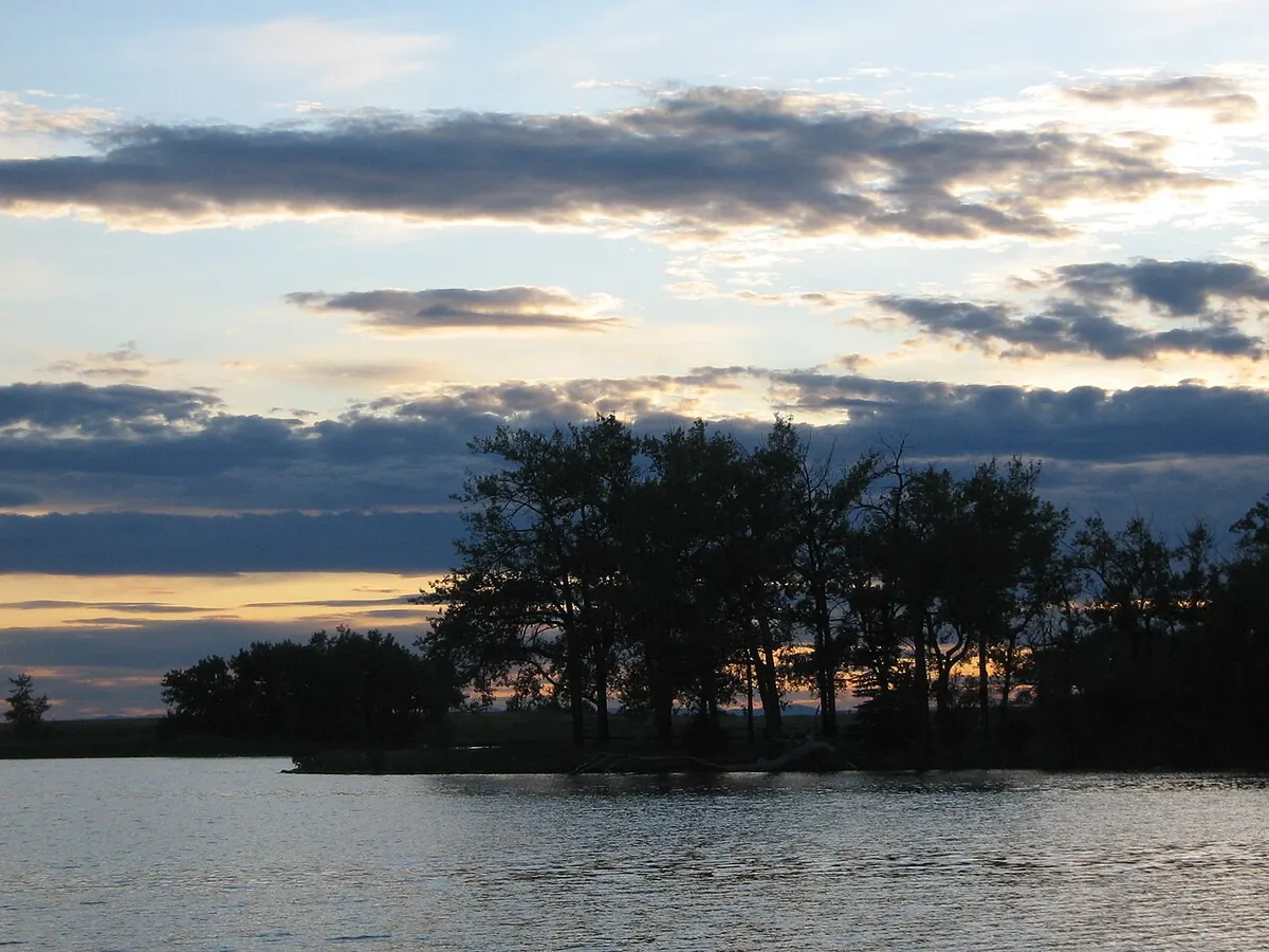 Sunset on Park Lake.